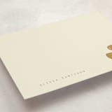 "Olives" - Personalized Stationery Cards in Olive by Sierra Lee - Detail