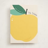 "Teacher's Apple" - Personalized Stationery Cards in Golden Delicious by Erica Krystek - Front