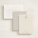 "Botanical Monogram" - Personalized Stationery Cards in Linen by Kelly Schmidt - Assembled