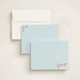 "Lasso Rodeo" - Personalized Stationery Cards in Bandana by Megan Davis - Assembled