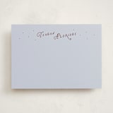 "While" - Personalized Stationery Cards in Raisin by Lea Delaveris - Front