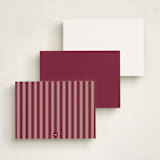 "Laurent" - Personalized Stationery Cards in Wine by Pati Cascino - Back of Card Options