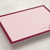 "Laurent" - Personalized Stationery Cards in Wine by Pati Cascino - Detail