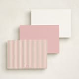 "Star Parade" - Personalized Stationery Cards in Cotton Candy by Rebecca Dymon - Back of Card Options
