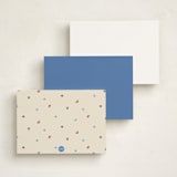 "Yacht Club" - Personalized Stationery Cards in Marine by Sarah Rosenthal - Back of Card Options