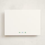 "Cufflink" - Personalized Stationery Cards in Greenhouse by Alexandra Cohn - Front