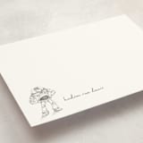 "Pixar's Toy Story in pencil" - Personalized Stationery Cards in Silk by Anna Black - Detail