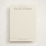 "Masculine Note" - Personalized Stationery Cards in Ivory by Jessica Corliss - Front