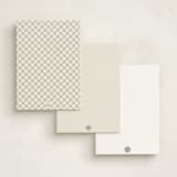 "Masculine Note" - Personalized Stationery Cards in Ivory by Jessica Corliss - Back of Card Options