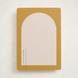 "Modern Arch" - Personalized Stationery Cards in Marigold by Owl and Toad - Front