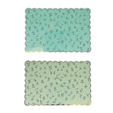 "Fun Fair Placemat, Blue, & Green - Pack of 8" - Party Table Decor in blue by MA FÊTE