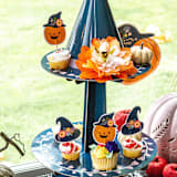 "Witch's Hat Cupcake Stand" - Party Table Decor in blue by MA FÊTE