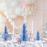 "Wedgewood Tree Honeycomb Set" - Party Table Decor in blue by Jollity and Co