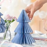 "Wedgewood Tree Honeycomb Set" - Party Table Decor in blue by Jollity and Co