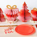 "Present Honeycomb Set" - Party Table Decor in red by Jollity and Co
