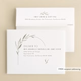 "Botanical Arches" - Bridal Shower Thank You Cards in Moss by Kelly Schmidt - FREE Recipient Addressing