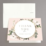 "Country Garden" - Bridal Shower Thank You Cards in Petal by Susan Moyal - Front
