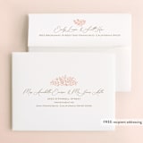 "Here Comes the Bride" - Bridal Shower Thank You Cards in Coral by Paper Sun Studio - FREE Recipient Addressing