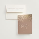 "showers" - Bridal Shower Thank You Cards in Sand by JoAnn Jinks - Card with Envelope