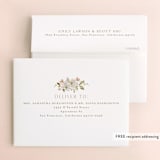 "Serene" - Bridal Shower Thank You Cards in Champagne by Everett Paper Goods - FREE Recipient Addressing