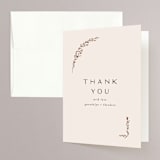 "Embellished Arch" - Bridal Shower Thank You Cards in Ecru by Erica Krystek - Front