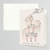 "Sparkling Champagne Tower" - Bridal Shower Thank You Cards in Petal by Jackie Crawford - Front