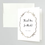 "Casual bows" - Bridal Shower Thank You Cards in Snow by Alethea and Ruth - Front
