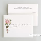 "Timeless Blooms" - Bridal Shower Thank You Cards in Peony by Susan Moyal - FREE Recipient Addressing