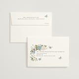 "Garden Love" - Bridal Shower Thank You Cards in Periwinkle by Susan Moyal - FREE Recipient Addressing