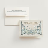 "Garden Gate" - Bridal Shower Thank You Cards in Garden by Paper Sun Studio - Card with Envelope