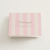 "Macaron Box" - Bridal Shower Thank You Cards in Rose by Leia Matt - Front