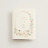 "Gorgeous" - Bridal Shower Thank You Cards in Blushing by Itsy Belle Studio - Front