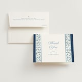 "Blue" - Bridal Shower Thank You Cards in Cobalt by Gwen Bedat - Card with Envelope