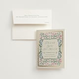 "Book Cover" - Bridal Shower Thank You Cards in Evergreen by Petra Kern - Card with Envelope