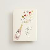 "Celebrate" - Bridal Shower Thank You Cards in Petal by Baumbirdy - Front