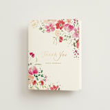 "Prosecco & Petals" - Bridal Shower Thank You Cards in Valentine by Itsy Belle Studio - Front