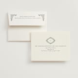 "Floral Romance" - Bridal Shower Thank You Cards in Something Blue by Gwen Bedat - FREE Recipient Addressing