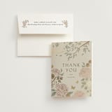 "dancing in the garden" - Foil-Pressed Bridal Shower Thank You Cards in Blush Meadow by Grae - Card with Envelope