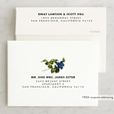 "Flora" - Bridal Shower Thank You Cards in blue by Susie Allen - FREE Recipient Addressing