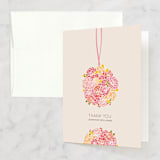 "Kissing Ball" - Bridal Shower Thank You Cards in pink by Phoebe Wong-Oliveros - Front
