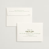 "Elise" - Bridal Shower Thank You Cards in Greenery by Petra Kern - FREE Recipient Addressing