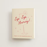"Love Spritz" - Bridal Shower Thank You Cards in Pink Lemonade by Ani Somi - Front