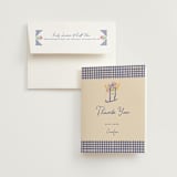 "Out East" - Bridal Shower Thank You Cards in Cobalt by Sarah Rosenthal - Card with Envelope