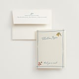 "Fresh Border" - Bridal Shower Thank You Cards in Mediterraneo by Tamara Hilje - Card with Envelope