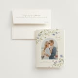 "Sweeping Meadow" - Bridal Shower Thank You Cards in Wisteria by Everett Paper Goods - Card with Envelope