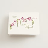 "Cascading Florals Branch" - Bridal Shower Thank You Cards in Chartreuse by Tamara Hilje - Front