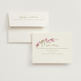 "Cascading Florals Branch" - Bridal Shower Thank You Cards in Chartreuse by Tamara Hilje - FREE Recipient Addressing