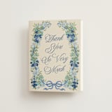 "Hidcote" - Bridal Shower Thank You Cards in Bluebell by Jackie Crawford - Front