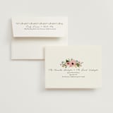 "Blooming" - Bridal Shower Thank You Cards in Blush by Susan Moyal - FREE Recipient Addressing