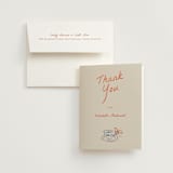 "BridalCake" - Bridal Shower Thank You Cards in Rosette by Vera Lim - Card with Envelope